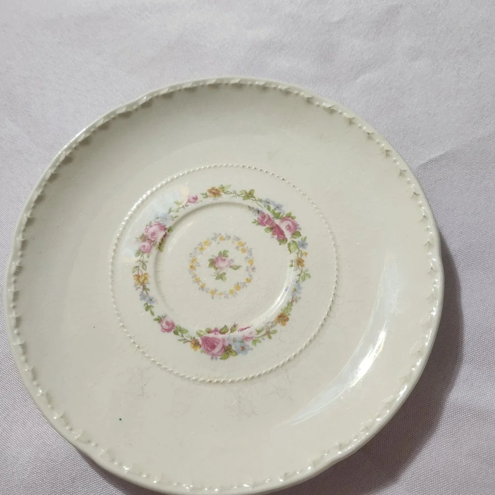 Vintage Homer Laughlin Brooksville Floral Serving Bowls & Saucers 15 Pc Lot USA